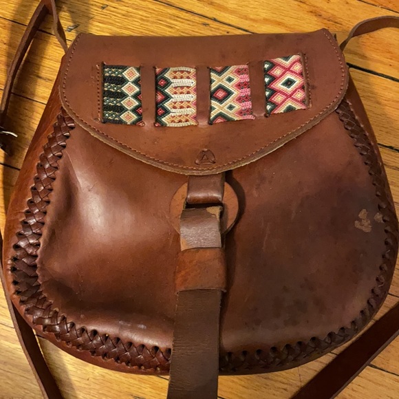 100% Mexican leather shoulder bag - Picture 2 of 3